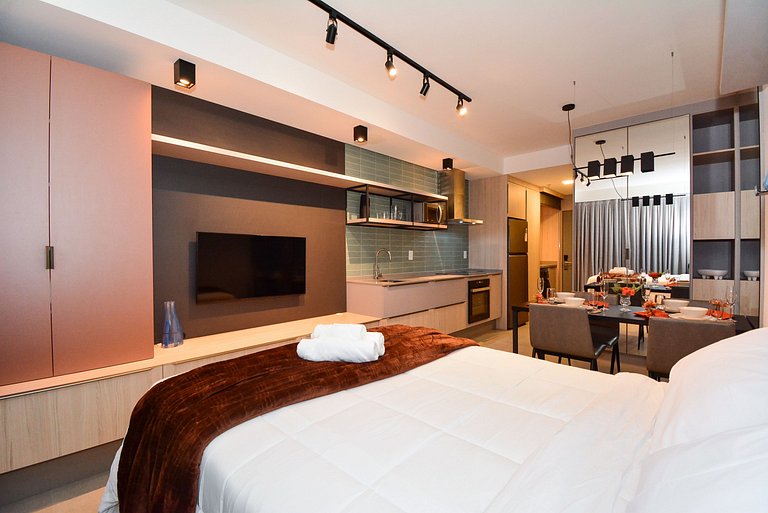 Studio em frente a UFSC e HU - Viva Trindade 724A