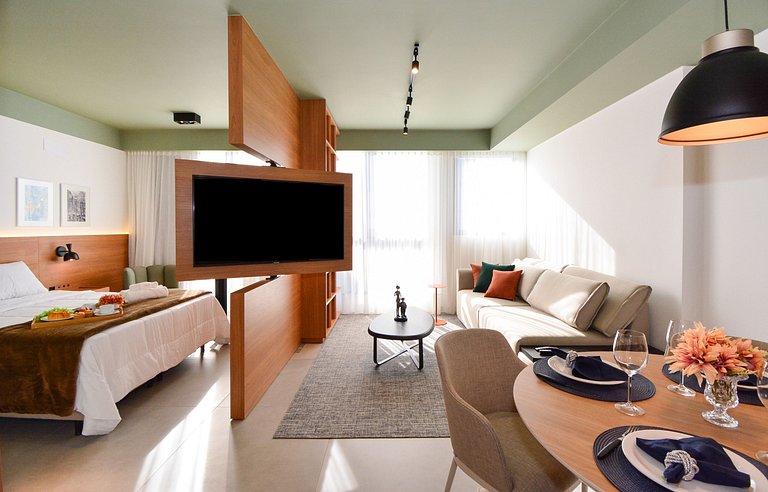 Luxuoso Studio em frente a UFSC e HU - VIVA 613R