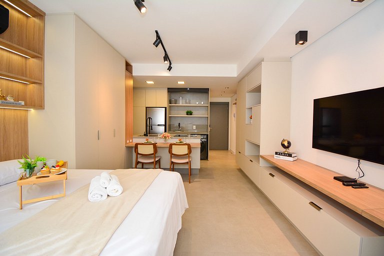 Elegante Studio em frente a UFSC e HU - VIVA 201R