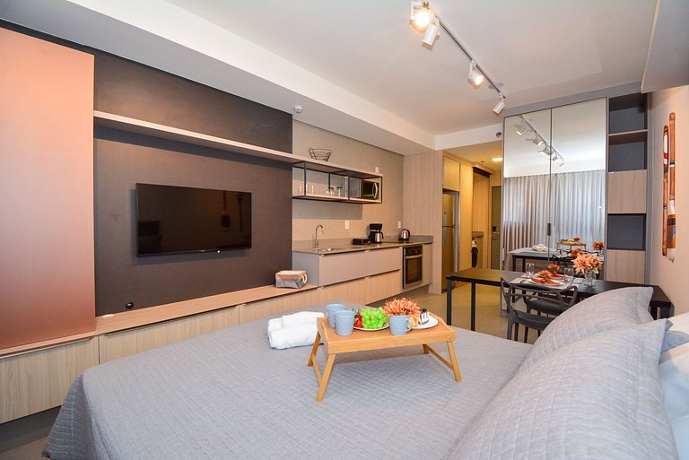 Studio em frente a UFSC e HU - Viva Trindade - CEN010