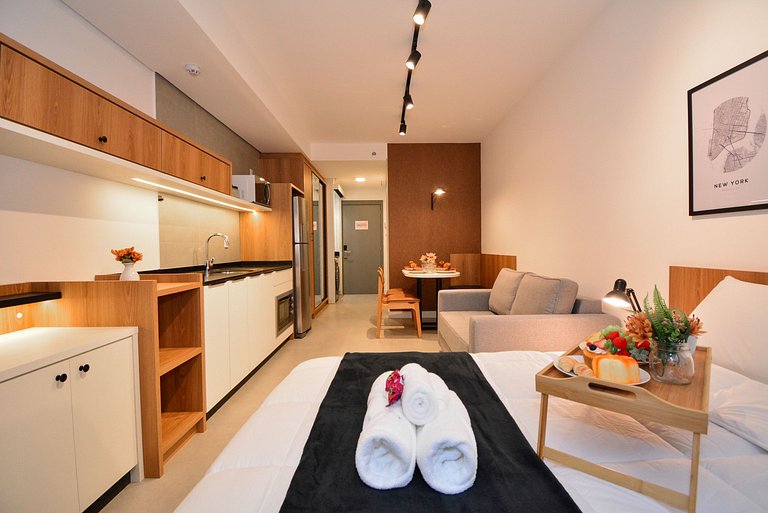 Studio em frente a UFSC e HU - Viva Trindade 319A