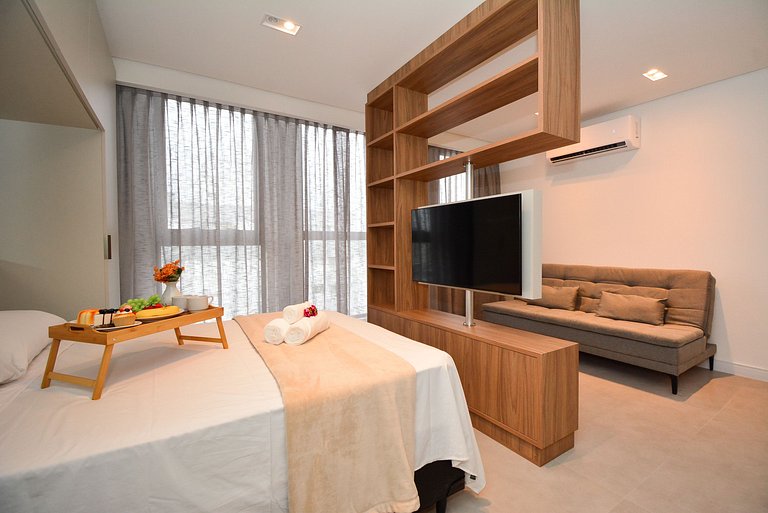 Studio com Garagem em frente a UFSC e HU - CEN009