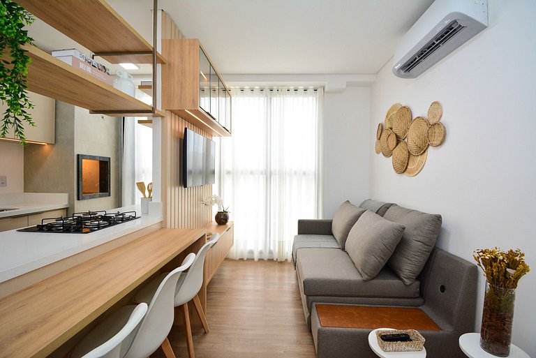 Charmoso Apartamento na Praia dos Ingleses -NIN020