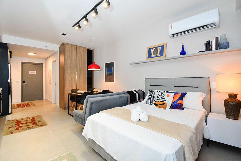 Studio em frente a UFSC e HU - Viva Trindade 214A